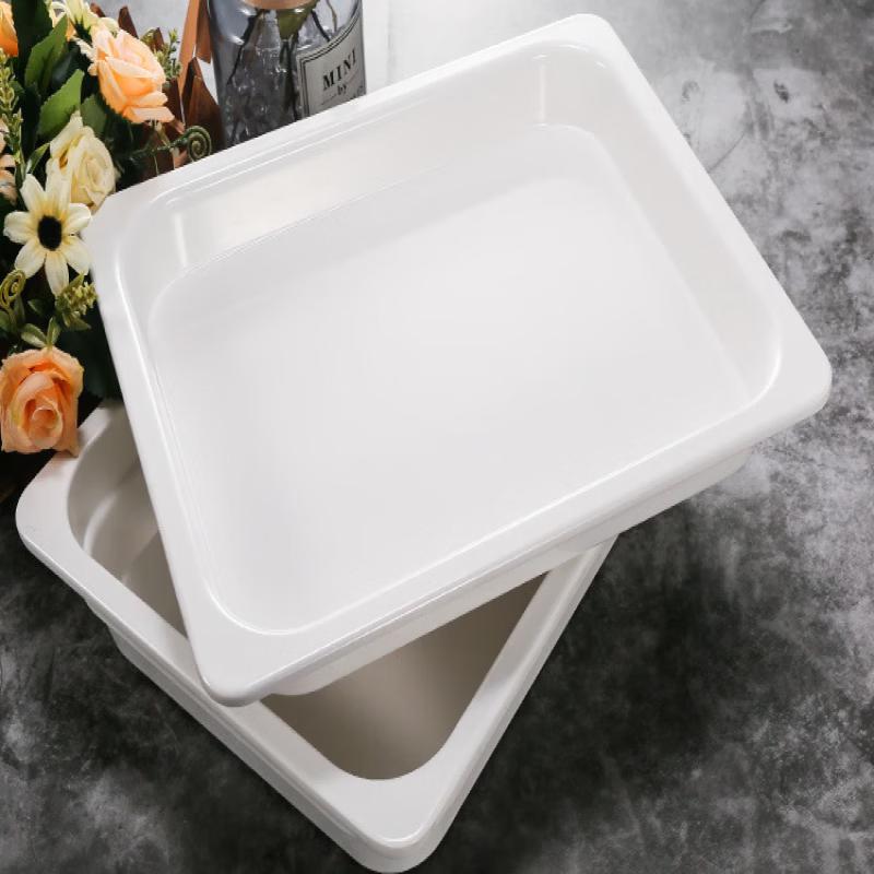 ZISIZ Melamine Rectangular Fast Food Tray