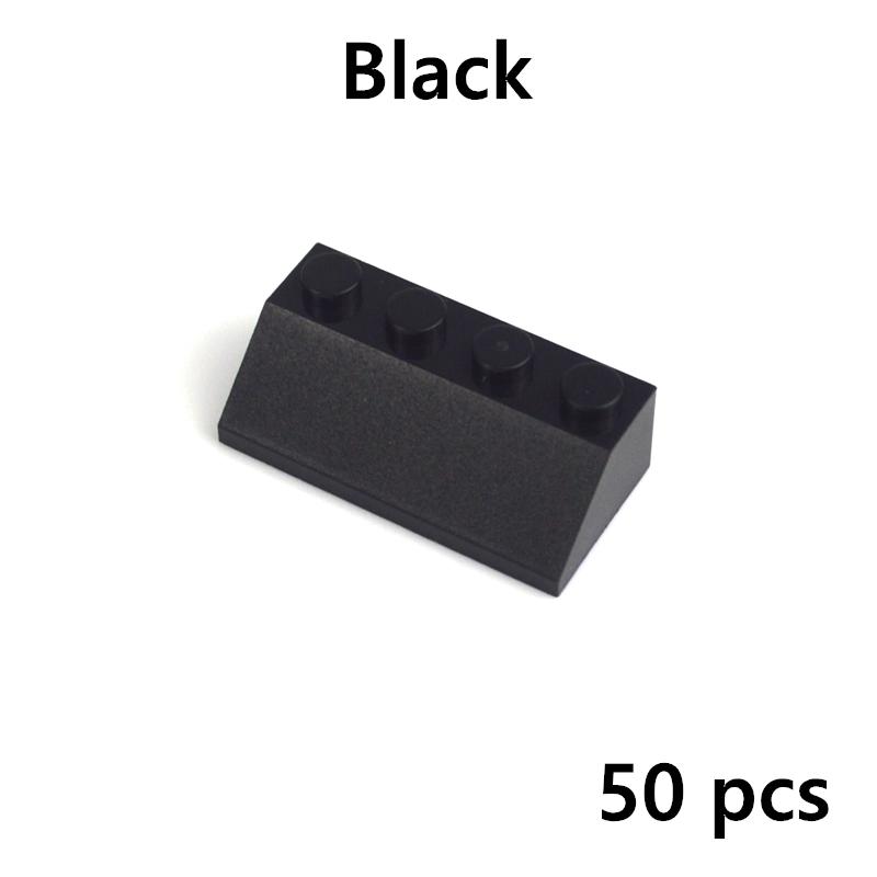 50 Stück Schräge 45° 2x4 DIY Schräge Bausteine Dicke Figuren Ziegel Schräge Größe Kompatibel Mit 3037 Pädagogisches Kreatives Spielzeug