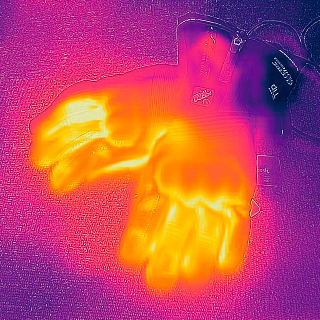 KOMINE Motorcycle Gloves Electric Heat Gloves Cassius Large 06-8045 GK-8045 - Set, Black,