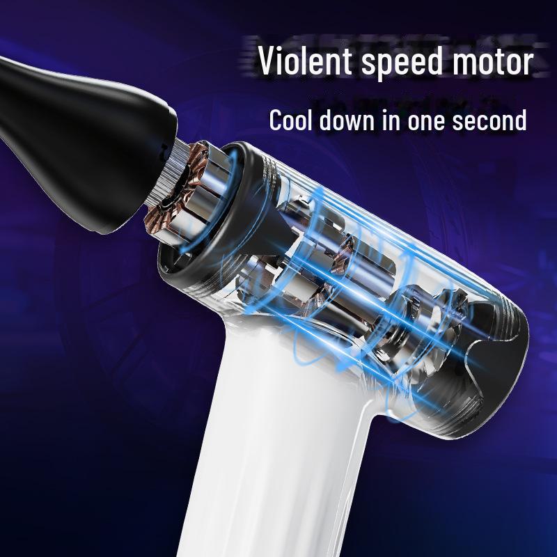 High-Speed Turbine Hair Dryer & Rechargeable Leafless Fan Combo