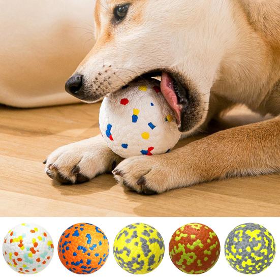 Yousheng Dog Ball Toy High Elastic Bite Resistant Anxiety Relief with Unique 3D Protrusions for Aggressive Chewers Interactive Pet Supplies