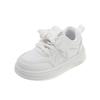 Spring and autumn new children's white sneakers, boys' sports shoes, lightweight girls' casual sneakers, soft-soled baby shoes