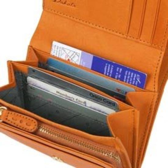 Dakota Leder Bifold Geldbörse 35270 2. Senf