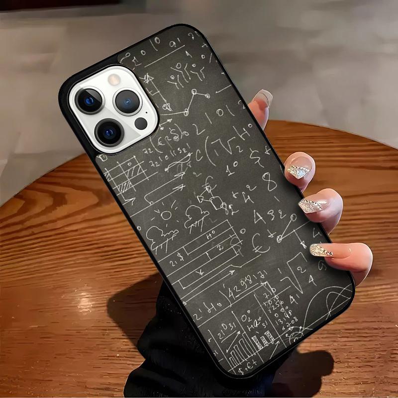 Science Math Physics Formulas Phone Case For iPhone 17 Air 16 15 14 13 12 11 Pro Max Max Plus Bumper Case Cover