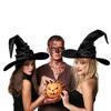 Halloween Schwarzer Falten Hexen Zauberer Hut Party Kostüm Kopfbedeckung Teufelsmütze Cosplay Requisiten Dekorationszubehör Für Erwachsene Frauen Männer