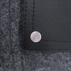 Great HERMES hat BOBFILIPE Serie Button Leather Pocket Bucket gray hair mens Used