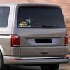 Genieße das Campingleben Slogan Auto Windschutzscheiben Aufkleber Fenster Karosserie Vinyl Aufkleber Dekoration für VW Volkswagen Transporter T4 T5 T8 Bus