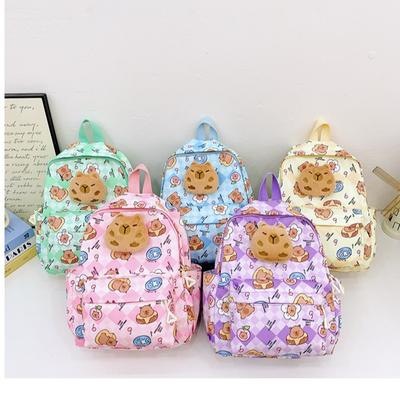 Children's Schoolbag New Cute Cartoon Kindergarten Backpack Boys and Girls Reduce the Burden High Value Backpack