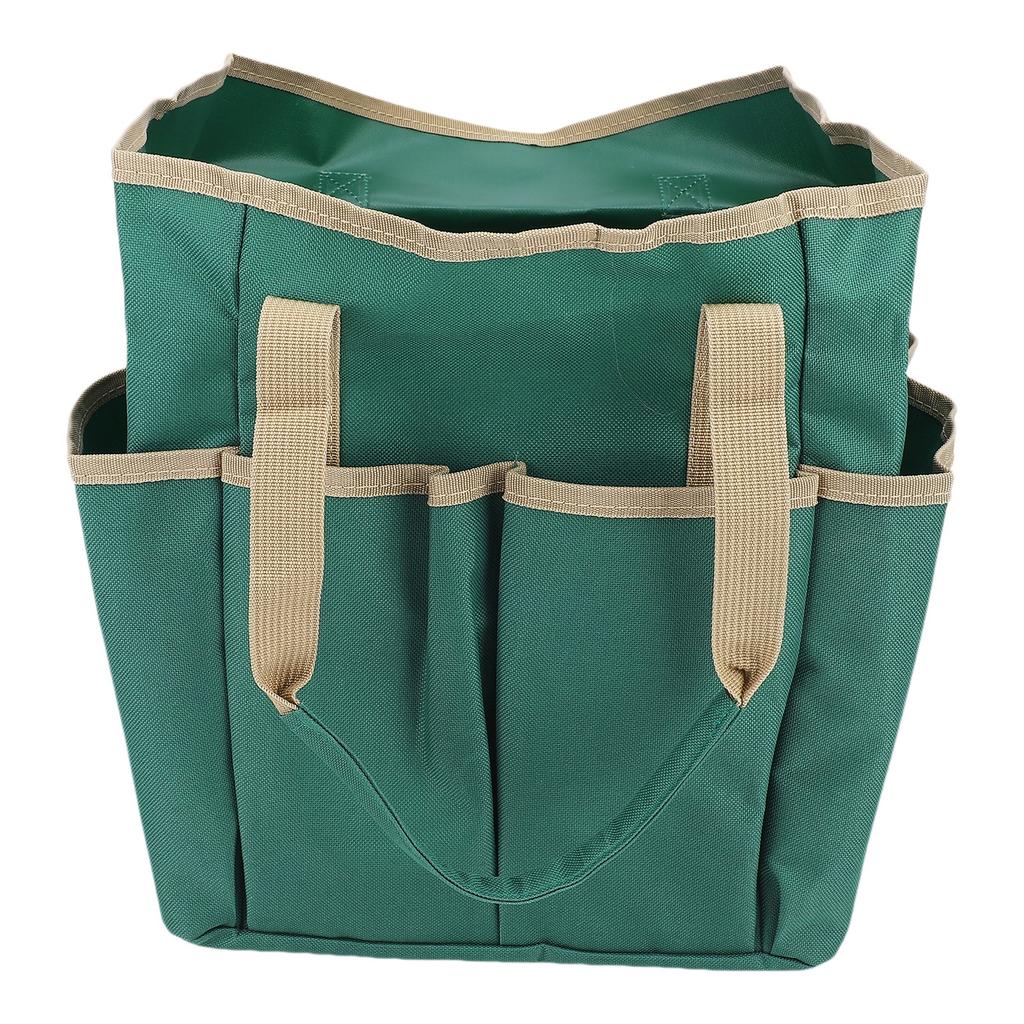 Oxford Cloth Tote Bag Large Portable with Multiple Pockets for Gardening Pruning Tools Teacher Stationery Storage