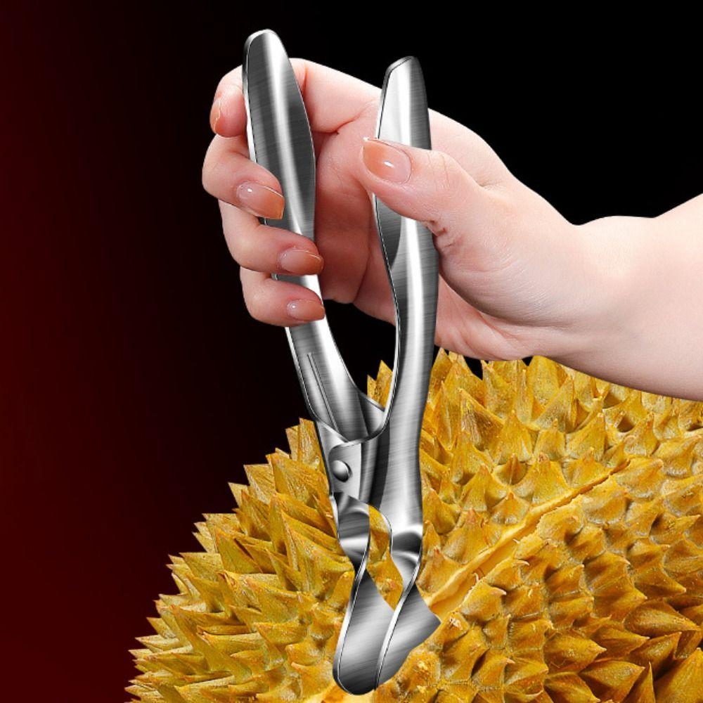 304 Stainless Steel Durian Shell Cracker Effort-saving Watermelon Melon Opening Pliers  Commercial