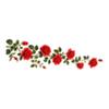 Valentine Rose Vine Butterfly Wall Sticker Self Adhesive Removable Red Flower Decal Living Room Bedroom Home Decor