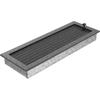 Vent Cover 17x49 Black and Silver with Blinds