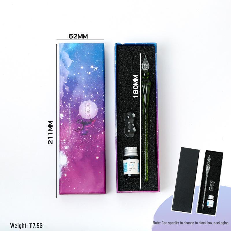 

Набір кришталевих ручок з градієнтом «Зоряне небо» - Подарунок для студентів та бізнесу