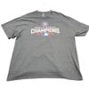 Chicago Cubs 2016 World Series Champions Roster MLB Mens 2XL Gray Unisex T-Shirt
