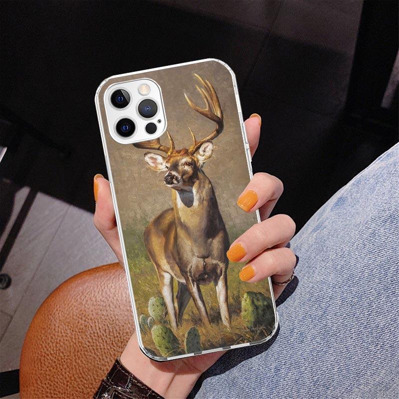 Hjortjakt Camo Phnoe Fodral för Iphone 17 Air 16 11 12 13 Mini 14 Plus 15 Pro Max 7 8E SE 2020 16ProMax Telefonfodral Coque 17 Ai