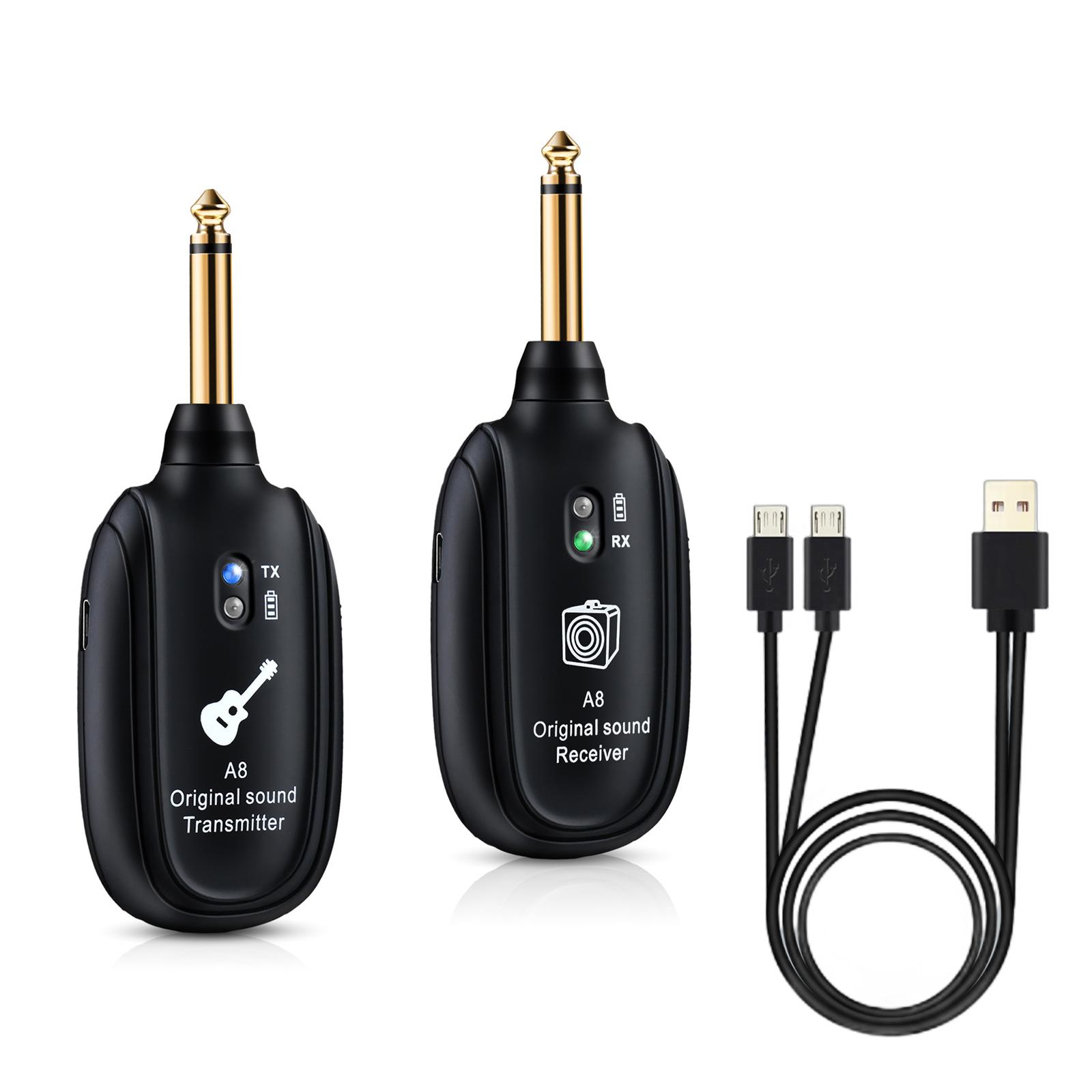 

Guitar Wireless Systems Wireless Transmitter Receiver Rechargeable Digital Guitar Systems Cordless Guitar Jacks Lead 1