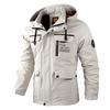 Men's Hooded Casual Parka - Solid Color Autumn/Winter Outerwear Jacket