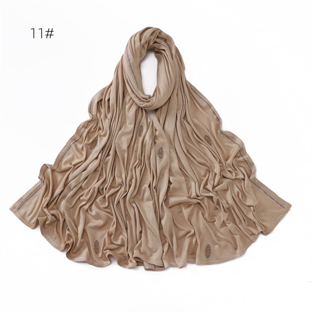 

Шарф из мерсеризованного хлопка с мерцающим бриллиантом: Эластичная, дышащая шаль для ближневосточного стиля