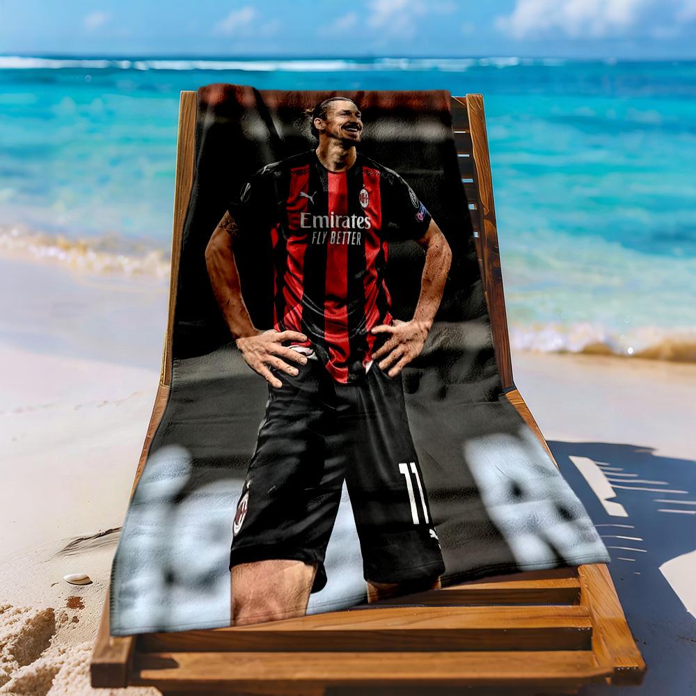 Ac Milan Strandtuch Hohe Saugfähigkeit Schnelltrocknend Bequem Leicht Geeignet Für Schwimmen Fitnessstudio Camping Yoga Urlaub