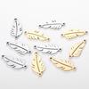 5PCs Stainless Steel Charms Connectors Feather Heart Tree Hollow Metal Pendants DIY Making Necklace Earrings Women  Jewelry