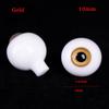 Cute Blue Gold Glass Eyes 2 Colors DIY Doll Making Crafts New Textured Glass Eyeball  For BJD Dolls