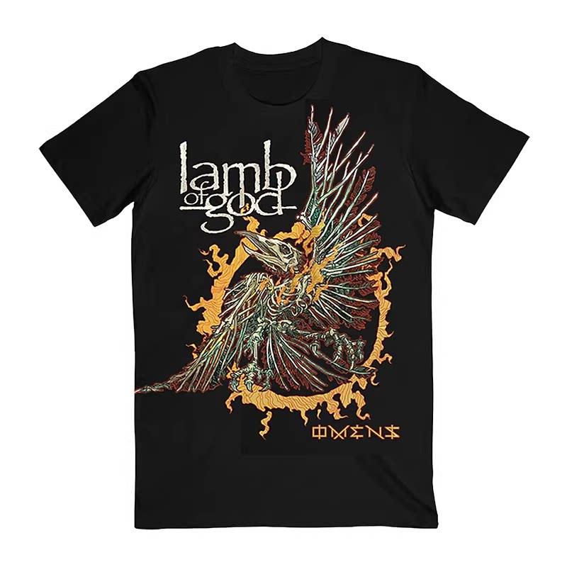 Fit Lamb of God Band American Heavy Metal New Wave Dark Rock American Loose-fit Men's T-shirt
