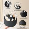 360° Rotating Makeup Organizer - 1pc Plastic Cosmetic Storage With 5 Compartments - Multi-functional Holder For Brushes