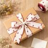 5 Yards 5 Yards Long Cherry Print Ribbon Linen Ribbon  Wedding Bouquet Decoration