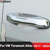 For Volkswagen VW Teramont Atlas 2017 2018      2024 Chrome Car Side Door Handle Cover Trim Accessories