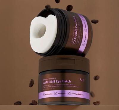 VT Koffein Augenpads 60 Stück — Feuchtigkeitsspendende & Revitalisierende Augenpads (110 ml)