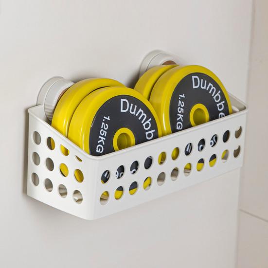 Suction Cup Storage Rack Large Capacity Strong Load-bearing Simple Installation