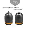 Keyless Drill Chuck,Clamp Range 2mm~13mm(0.08"~0.51"),1/2-20UNF Quick Grip Chuck with 1/2inch Chuck Socket Square Female Adapter Tire Chucks 1