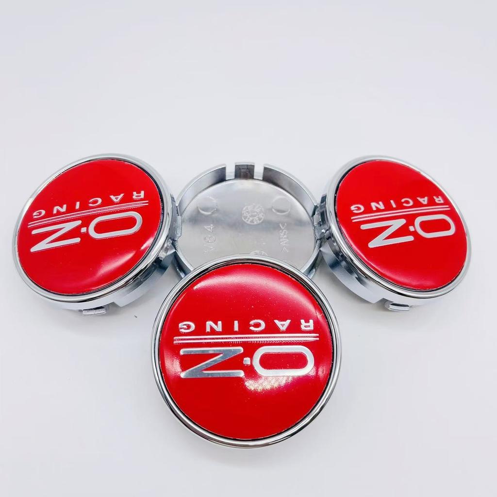 4pcs Car Wheel Center Hub Caps 64mm For OZ Racing Alloy Auto Wheel Rim Center Hub Cap 56mm OZ Badge sticker Styling accessories