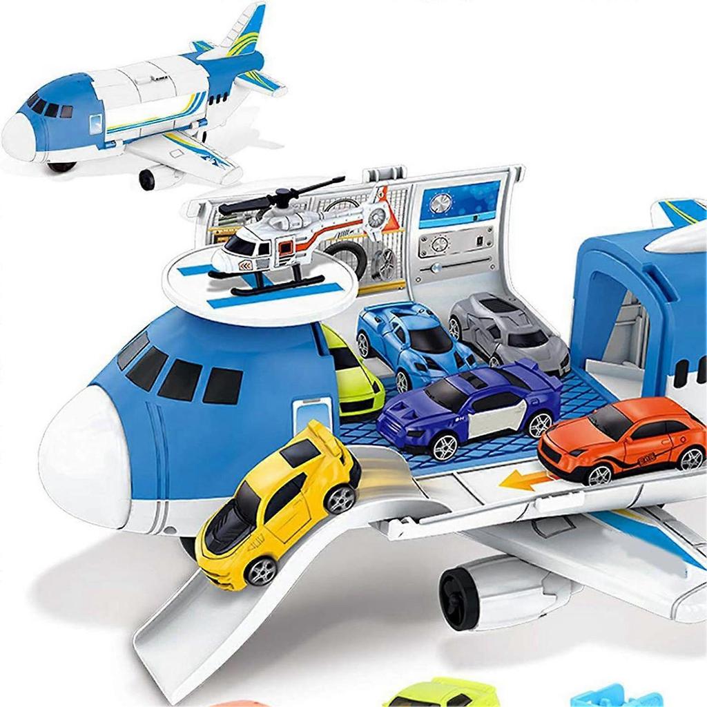 Giocattoli di Aerei Veicoli Divertenti Educativi Simulazione Trasporto Aereo Cargo Giocattolo Auto Set Gioco per Bambini dai 3 ai 6 Anni