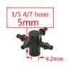 1/8" Arrow Dropper Cross Water Splitter 3/5 Drip Arrow Tee Connector 2/4-Way Emitter Irrigation System For Potted Plant 20Set