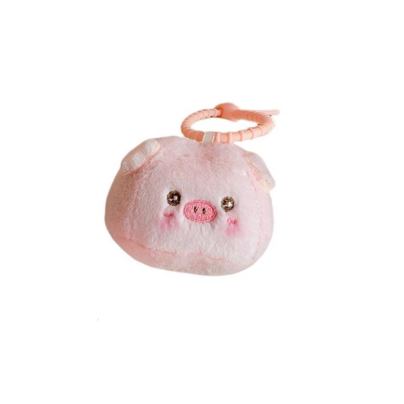 

Cute Cartoon Little Pig Baozi Doll Plush Pendant Keychain Kawaii Animal Plush Pig Backpack Decoration Pendant Accessories Gift