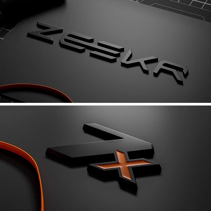 For ZEEKR 001/X/007/7X Zeekr001 Car Badge Modification Blackened Tail Logo Sporty Modified Letters