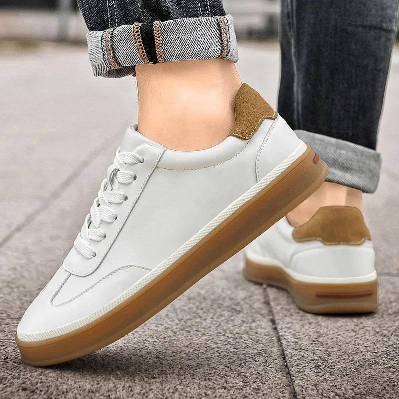British Style Genuine Leather Oxford Shoes Casual Mens Flat Designer Walking Shoes Brand New Arrival Fashion Outdoor Shoes