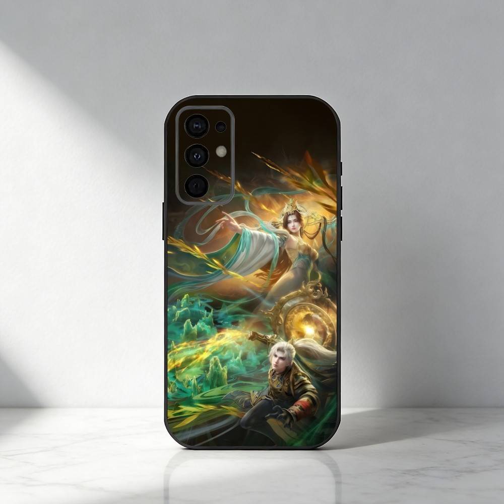 

Wanmei Shijie Fire Fairy and Shi-hao Phone Case For Samsung S25,S24,S21,S22,S23,S20,Ultra,S26,Plus,Fe,Note,5G Black Cover Samsung S21fe