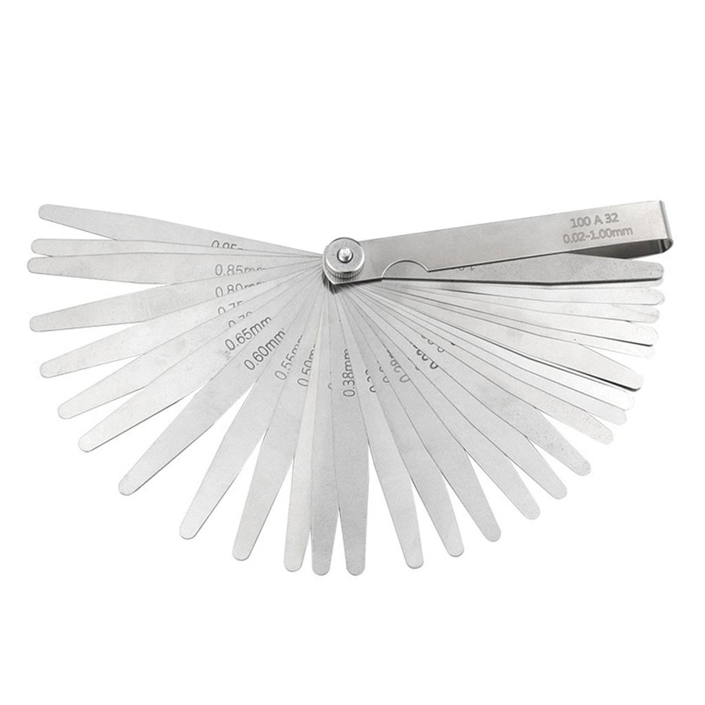 Feelers Gauges Set Stainless Steel Metric and Standard Thickness Gauges Tapered Feelers Gauges Measuring Tool