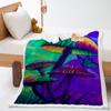 Funny Cartoon Mushroom Print Thickened Lamb Wool Crystal Fleece Retro Blanket Blanket Minimum Order One Piece