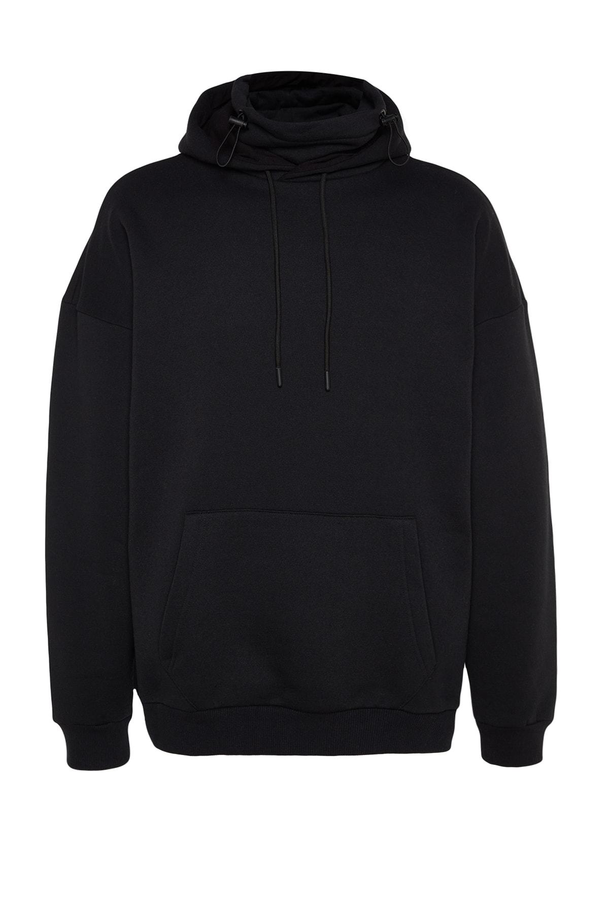 Толстовка - Черный - Оверсайз