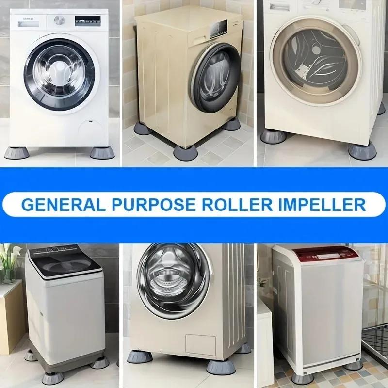Anti Vibration Pads Waterproof Legs Anti Slip Silent Skid Raiser Mat Washing Machine Support Dampers Stand Furniture