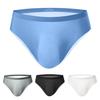 Summer Ultra-Thin Ice Silk Sexy Men Briefs Translucent Low-rise Seamless 3D U Convex