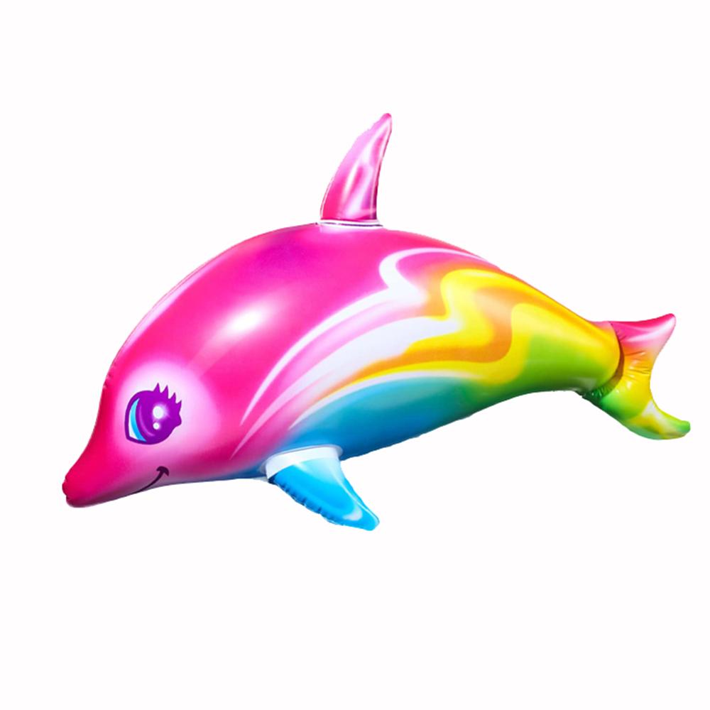 Inflatable Dolphin Pool Toy Realistic Marine Animal Blow Up Beach Float Party Favors