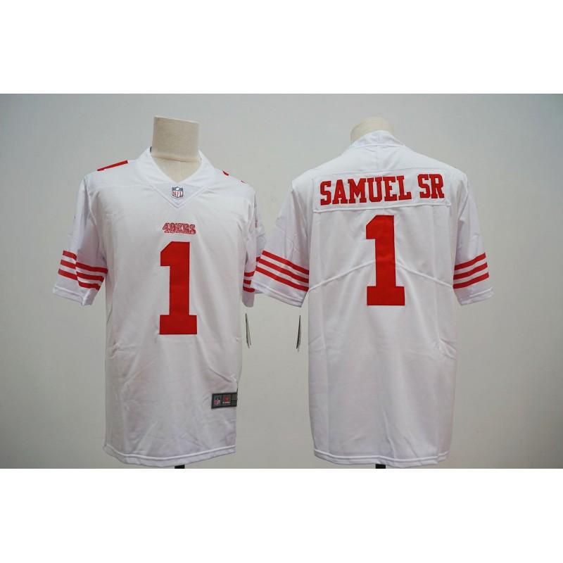 Camiseta de Manga Corta para Hombre de la NFL San Francisco 49ers Bordada Ropa del Equipo Ropa para Aficionados Equipación Deportiva