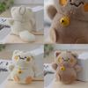 Adorable Plush Cat Keychain Cute Lucky Cat Backpack Charm Soft Pp Cotton