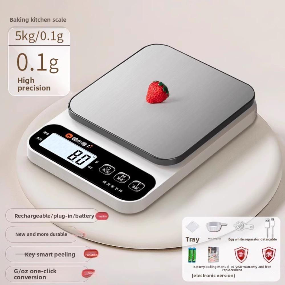 Small Electronic Scale Gram Scale Electronic Scale High Precision Kitchen Scale Baking Precision Household Commercial Food Scale Small Scale