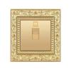 Luxury Vintage Push Button Switch 1/2/3/Gang 2Way,EU France Standard Copper Wall socket,Universal Light Home Switch Power Outlet