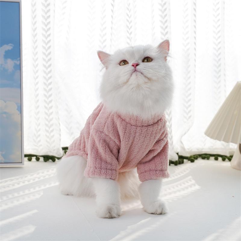 Thickened Warm Dog Clothes Winter Fleece Four Legs Pet Apparel Universal Sizing Cat Dog Wear Thermal Cold Weather Protection